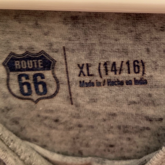 Route 66 t-shirt with single front pocket - Picture 2 of 3